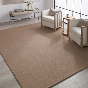 Jaipur Living Flint Texel FLI02 Powerloomed Machine Made Outdoor Contemporary Rug Brown 9' x 12'