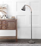 Naldo 60-Inch Industrial Chic Floor Lamp with Rustic Rope Detail - Perfect for Living Rooms & Offices