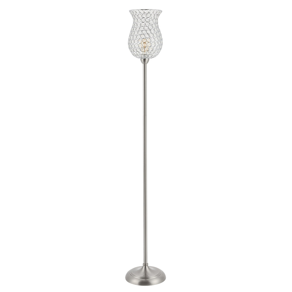 Safavieh Ricky Iron Floor Lamp in Nickel FLL4089A