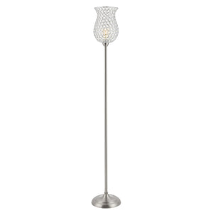 Safavieh Ricky Iron Floor Lamp in Nickel FLL4089A