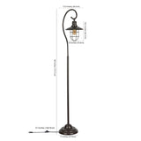 Safavieh Archie Iron Floor Lamp in Black FLL4090A