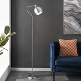 Safavieh Elijah Iron Floor Lamp in Nickel FLL4093A