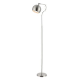 Safavieh Elijah Iron Floor Lamp in Nickel FLL4093A