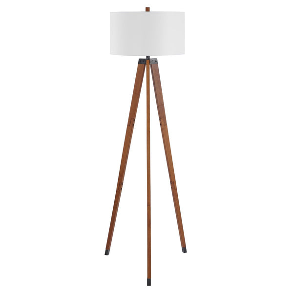 Safavieh Cameo Floor Lamp Walnut Wood FLL4102A