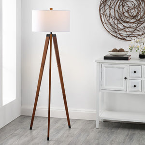 Safavieh Cameo Floor Lamp Walnut Wood FLL4102A