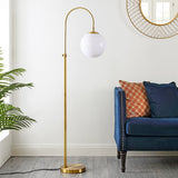 Safavieh Hamil Floor Lamp Brass Gold Metal FLL4103A