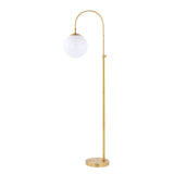 Safavieh Hamil Floor Lamp Brass Gold Metal FLL4103A