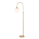 Safavieh Hamil Floor Lamp Brass Gold Metal FLL4103A