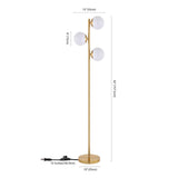 Safavieh Devlyn Floor Lamp Brass Gold Metal FLL4104A