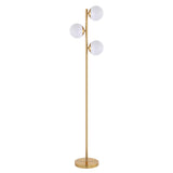 Safavieh Devlyn Floor Lamp Brass Gold Metal FLL4104A