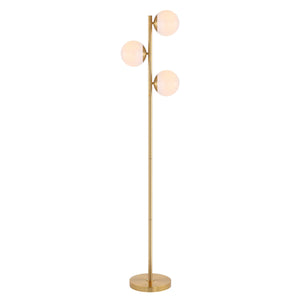 Safavieh Devlyn Floor Lamp Brass Gold Metal FLL4104A