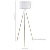 Safavieh Idalia Floor Lamp Walnut Metal/Iron FLL4105A