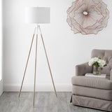 Safavieh Idalia Floor Lamp Walnut Metal/Iron FLL4105A