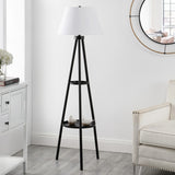 Safavieh Dorea Floor Lamp Black Metal FLL4107A