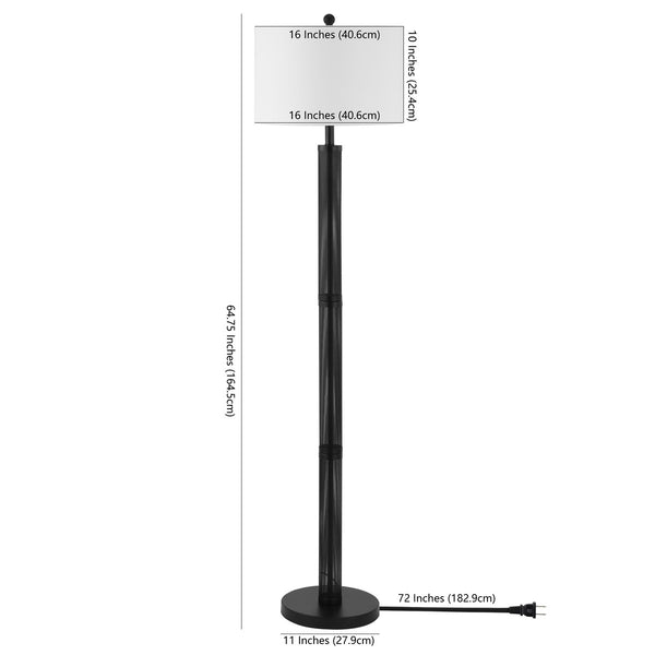 Safavieh Jeyne Floor Lamp Black Metal/Iron FLL4108A