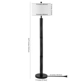 Safavieh Jeyne Floor Lamp Black Metal/Iron FLL4108A