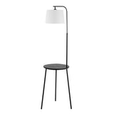 Safavieh Celyn Floor Lamp Black  Metal And Rattan FLL4116A