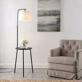 Safavieh Celyn Floor Lamp Black  Metal And Rattan FLL4116A