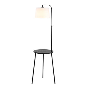 Safavieh Celyn Floor Lamp Black  Metal And Rattan FLL4116A