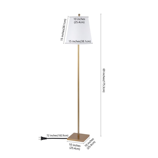 Safavieh Geralt Floor Lamp Gold Metal FLL4123B