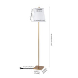 Safavieh Geralt Floor Lamp Gold Metal FLL4123B