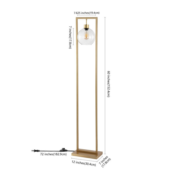 Safavieh Jalisa Floor Lamp Gold Metal FLL4127B
