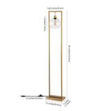 Safavieh Jalisa Floor Lamp Gold Metal FLL4127B