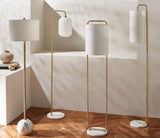 Safavieh Kyrene Floor Lamp White Marble Polyresin/White Marble Finish FLL7003A