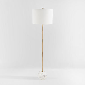 Safavieh Kyrene Floor Lamp White Marble Polyresin/White Marble Finish FLL7003A