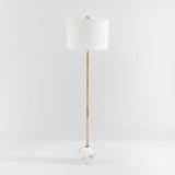 Safavieh Kyrene Floor Lamp White Marble Polyresin/White Marble Finish FLL7003A