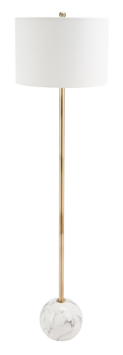 Safavieh Kyrene Floor Lamp White Marble Polyresin/White Marble Finish FLL7003A