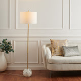 Safavieh Kyrene Floor Lamp White Marble Polyresin/White Marble Finish FLL7003A