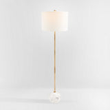 Safavieh Kyrene Floor Lamp White Marble Polyresin/White Marble Finish FLL7003A