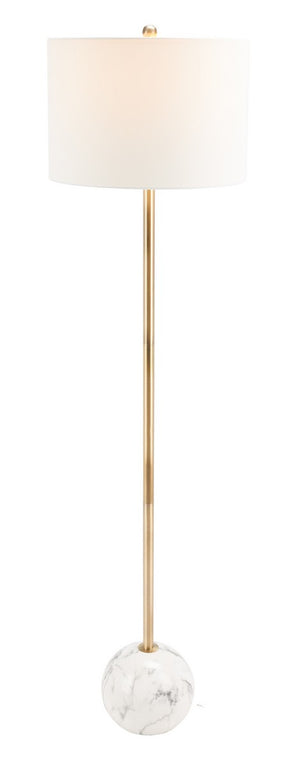 Safavieh Kyrene Floor Lamp White Marble Polyresin/White Marble Finish FLL7003A