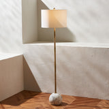 Safavieh Kyrene Floor Lamp White Marble Polyresin/White Marble Finish FLL7003A