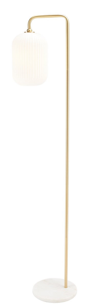 Safavieh Santina Floor Lamp Gold/White Marble Marble Base/Iron FLL7007A