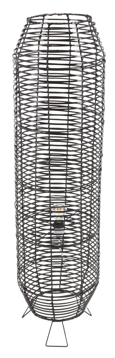 Safavieh Wilde Floor Lamp Black Rattan/Iron FLL9000A