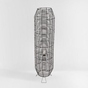 Safavieh Wilde Floor Lamp Black Rattan/Iron FLL9000A