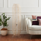 Safavieh Wilde Floor Lamp White Washed Rattan FLL9000B