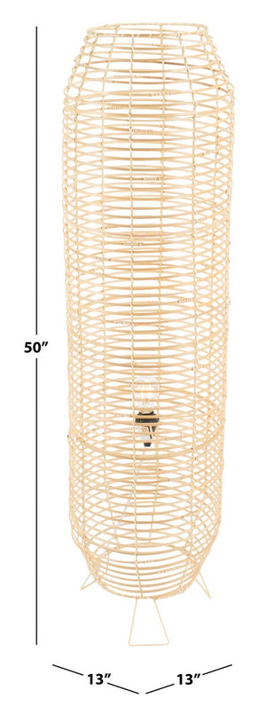 Safavieh Wilde Floor Lamp Natural Rattan FLL9000C