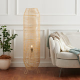 Safavieh Wilde Floor Lamp Natural Rattan FLL9000C