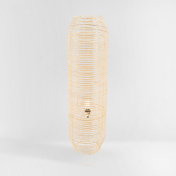 Safavieh Wilde Floor Lamp Natural Rattan FLL9000C