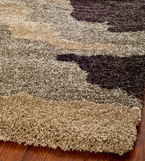 Safavieh Camouflage Shag Power Loomed Polypropylene Pile Shag Rug SG453-1391-29