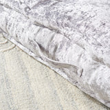 Safavieh Belia Floor Pillow Silver Fabric/Poly FLP1001G-2424