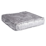 Safavieh Belia Floor Pillow Silver Fabric/Poly FLP1001G-2424