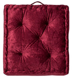 Safavieh Belia Floor Pillow Burgundy Fabric/Poly FLP1001H-1818