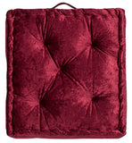 Safavieh Belia Floor Pillow Burgundy Fabric/Poly FLP1001H-1818