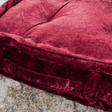 Safavieh Belia Floor Pillow Burgundy Fabric/Poly FLP1001H-1818