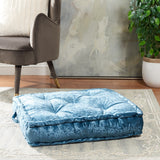 Safavieh Belia Floor Pillow Dark Turquoise / - Fabric/Poly FLP1001K-1818