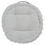 Safavieh Alaris Round Floor Pillow Silver 100% Polyester FLP1021B